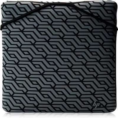 HP Reversible Protective Sleeve for 14.1-Inch Laptop, Black Geo