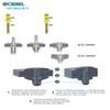 GOEBEL GO-BULB II 1,000 High-Strength Steel Blind Rivets, 3.2 x 9.0 mm, Flat Head view 3