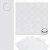 Self-Adhesive Cover Caps 14 mm, 125 Pieces | Melamine Foil Screw Covers for Furniture | Arctic White view 1