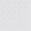 Self-Adhesive Cover Caps 14 mm, 125 Pieces | Melamine Foil Screw Covers for Furniture | Arctic White view 2