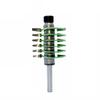 1pc 8mm Shank 2-Tooth Adjustable Finger Joint Router Bit Tenon Cutter, Industrial Quality, Green MC02036 view 1