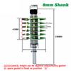 1pc 8mm Shank 2-Tooth Adjustable Finger Joint Router Bit Tenon Cutter, Industrial Quality, Green MC02036 view 2