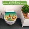 banjado D-Shaped Toilet Seat with Soft-Close - White, Zwergenhausen Design view 2