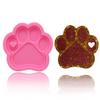 4 Silicone Dog Paw Molds with 10 Keychains view 3