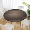 Chickw1 Round Waterproof Washable Tablecloth, 3D Wood-Grain Print, Table Protector with Elastic Edge, Polyester for Kitchen, Dining Room, Garden and Balcony (Water Droplets, 180 cm) view 2