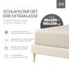 Jersey Fitted Sheet (90x200–100x200 cm, Mattress Height up to 25 cm, Natural), 180 g/m², 90% Cotton, 10% Elastane view 2