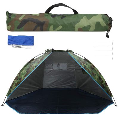 BuyWeek 2-Person Fishing Tent, Portable Waterproof Camouflage Sun Shelter