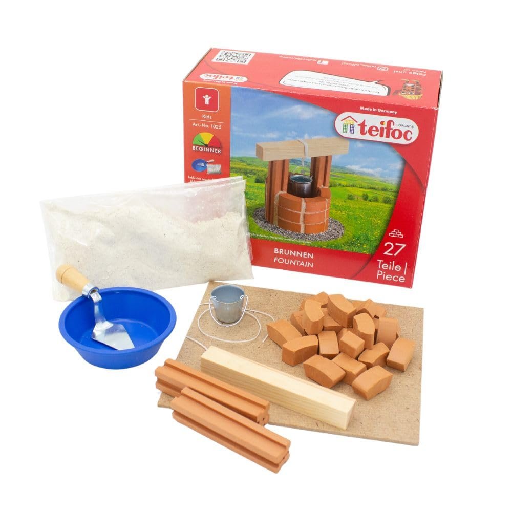 teifoc Well Brick Building Set 1025 with 28 Pieces