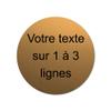 Mygoodprice Engraved Plaque, 1–3 Lines, 8 cm, Self-Adhesive, Brushed Gold view 1