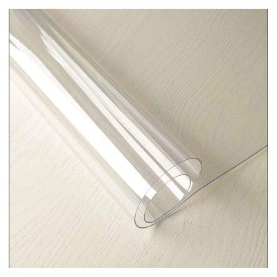 Transparent PVC Tablecloth, Crystal-Clear, Waterproof, Oil- and Scratch-Resistant, 80 x 190 cm