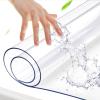 Transparent PVC Tablecloth, Crystal-Clear, Waterproof, Oil- and Scratch-Resistant, 80 x 190 cm view 3