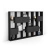 MOBILI FIVER Iacopo M Bookshelf with Panel Doors (160.8 x 236.4 cm), Ash Black, Made in Italy view 1