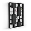 MOBILI FIVER Iacopo M Bookshelf with Panel Doors (160.8 x 236.4 cm), Ash Black, Made in Italy view 2