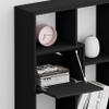 MOBILI FIVER Iacopo M Bookshelf with Panel Doors (160.8 x 236.4 cm), Ash Black, Made in Italy view 4