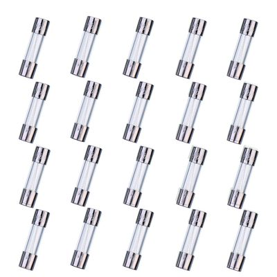 HUAREW F5AL250V 20-Pack 5x20 mm Fast-Acting Glass Fuses, 5A 250V, Time-Delayed