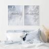 LIANGX Islamic Lotus Soft Feather Pure Feeling Calligraphy Canvas Wall Art, Unframed, 3 Pieces (3 x 50 x 70 cm) view 2