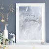 LIANGX Islamic Lotus Soft Feather Pure Feeling Calligraphy Canvas Wall Art, Unframed, 3 Pieces (3 x 50 x 70 cm) view 3