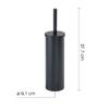 Gedy Taipei Toilet Brush, Black, Stainless Steel, 2-Year Warranty, 36 x 8.4 x 8.4 cm, R&S Design view 2