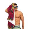 FFLSDR Microfiber Beach Towel, Flower Elk River Skull, Super Absorbent, 80 x 130 cm view 4