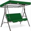 ZKHD Replacement Swing Canopy, Waterproof, UV-Protective, Green, L164 × W114 × H15 cm view 1