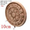 LIJUCAI Carved Wood Furniture Appliques, 10 cm, 2-Piece view 2