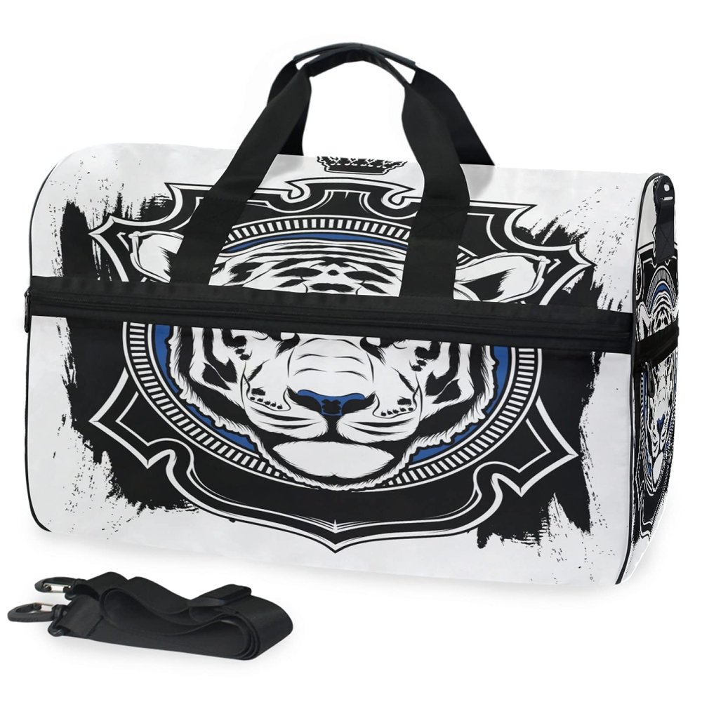 Tiger Head King Sports Bag with Shoe Compartment
