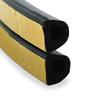 STEIGNER 90 m EPDM Rubber Seal SD-54, Black, 12 x 10 mm, Self-Adhesive Hollow-Chamber Profile view 4