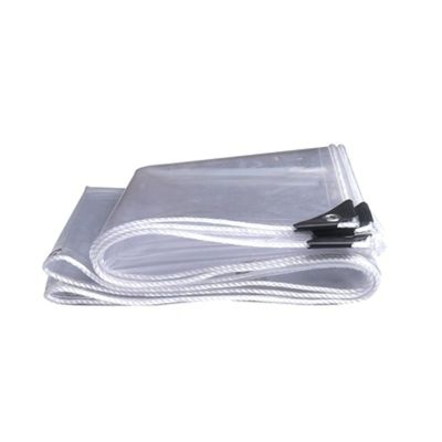 AWSAD Waterproof Clear Tarp, Plant Insulation Cover, 0.3 mm Tear-Resistant with Eyelets, 2 x 2.5 m