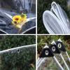 AWSAD Waterproof Clear Tarp, Plant Insulation Cover, 0.3 mm Tear-Resistant with Eyelets, 2 x 2.5 m view 4