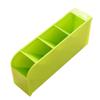 Green Plastic Storage Box with 4 Compartments view 1