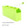 Green Plastic Storage Box with 4 Compartments view 2
