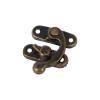 OUKENS Antique Swing Latches, 12-Pack, 32 x 28 mm, Bronze Right Hook view 1