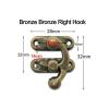 OUKENS Antique Swing Latches, 12-Pack, 32 x 28 mm, Bronze Right Hook view 3