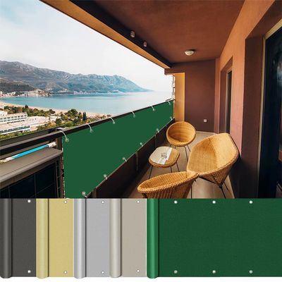 AEREY Balcony Privacy Screen 130 x 650 cm, Dark Green