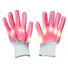 Lychee LED Light-Up Gloves for Adults, 6 Flashing Modes, Skeleton Design, Red view 1