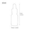 TIANZD 12-Pack 15 mL Matte Black Glass Dropper Bottles with Glass Pipettes view 2