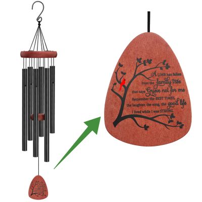 Cardinal Memorial Wind Chime for the Loss of a Loved One