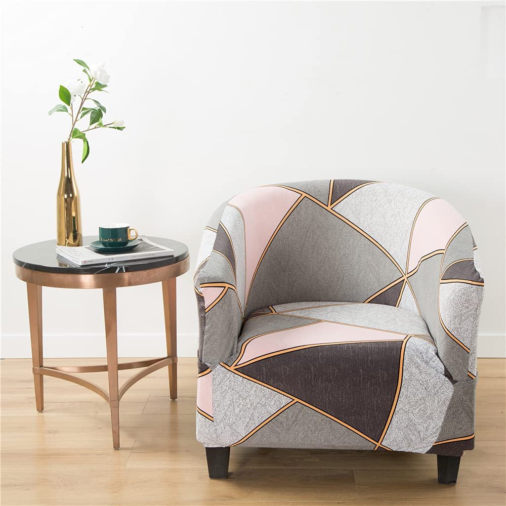 Highdi Stretch Club Chair Slipcover, Pink, 65–90 cm