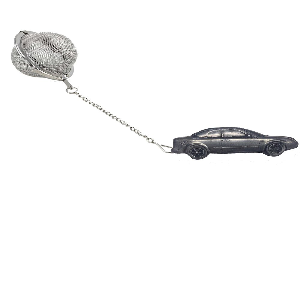 Classic Swedish Car Saab 93 Conv. 1995 ref238 Pewter Effect Tea Infuser, Stainless Steel Ball Strainer