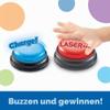 Learning Resources Answer Buzzer Set for Kids, Ages 3+, 8 Quiz Buzzers with 2 Sounds, Red & Blue view 2