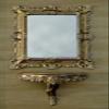 Gold WEI Baroque Antique Wall Mirror with Console, 45 x 38 cm, Set 3047+3084 view 2