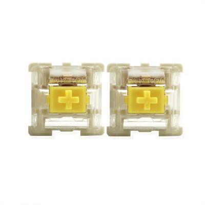 50g Transparent Yellow 5-Pin Linear Mechanical Keyboard Switches, 30-Pack