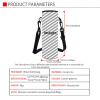 Belidome Galaxy Wolf Soft Insulated Neoprene Bottle Sleeve with Shoulder Strap view 2