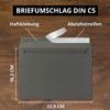 50 Anthracite DIN C5 Envelopes, 6.4 x 9 in, Peel-and-Seal view 3