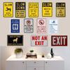 TNND Metal Sign "Woof The Gate Open," Alpaca, Vintage Style, 20.3 x 30.5 cm view 3