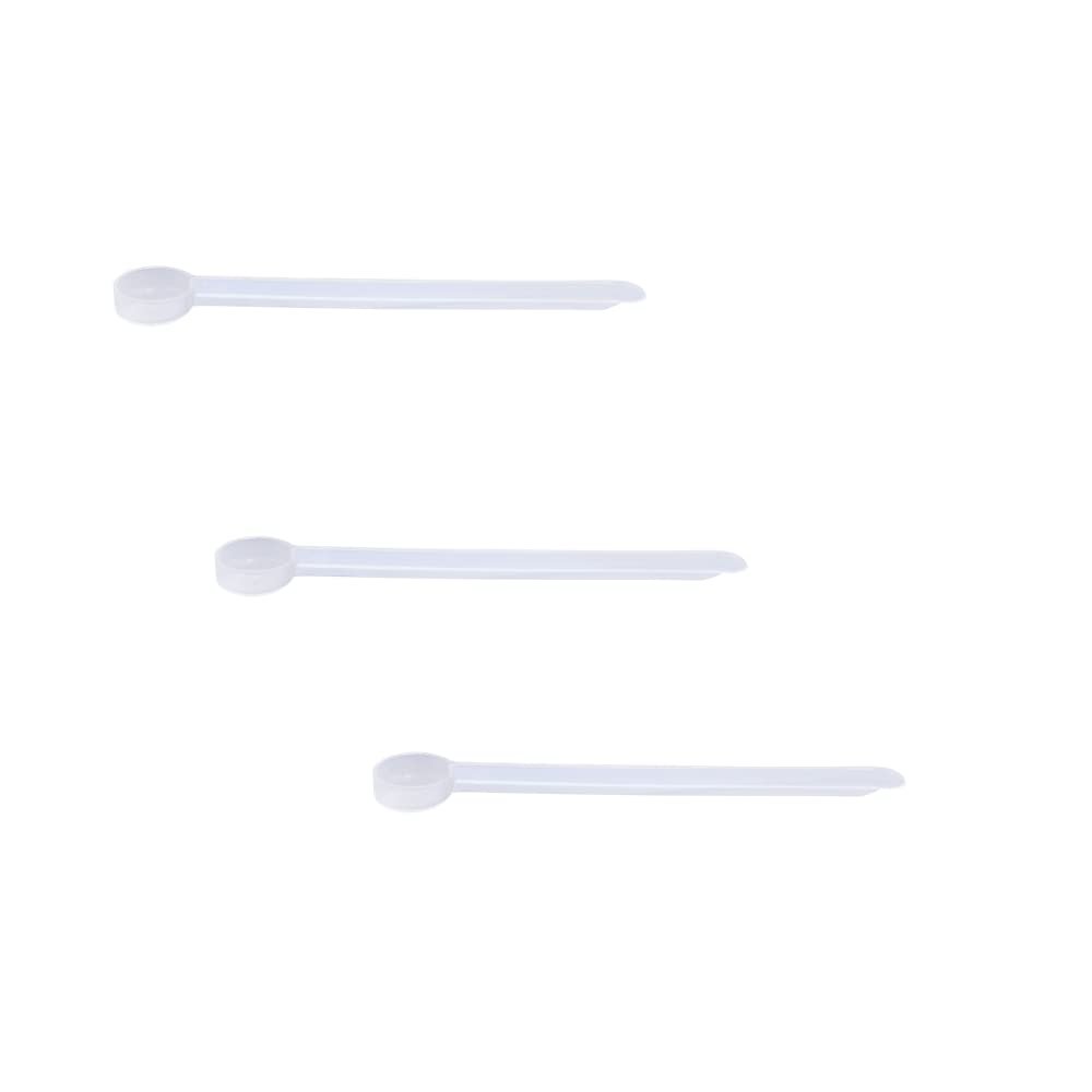 Plastic Measuring Scoop, 1/8 Teaspoon (0.625 cc), Long Handle, 3-Pack
