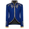 Cacycasa Men's Palace Prince Gold-Embroidered Court Jacket Costume - Blue - XXL view 1
