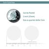 100 Round NFC Tags, NTAG215 Rewritable NFC Cards, 25 mm (1 in) view 2