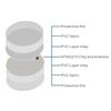 100 Round NFC Tags, NTAG215 Rewritable NFC Cards, 25 mm (1 in) view 3