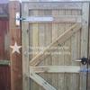 Infinity Decor Adjustable Hook and Strap Gate Hinge Set for Garden and Garage Gates, Black Galvanized, 24 in view 2